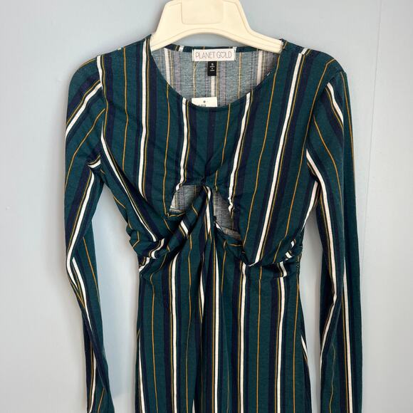 Planet Gold NWT Green Deep Teal Dress Size Small - Picture 6 of 14